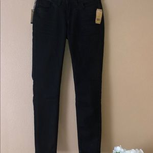 Silver Jean Co size  W24 L27 solid black, NWT